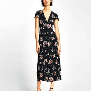 Zara flower maxi dress